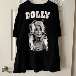 Dolly Parton Black and White Graphic Tee
